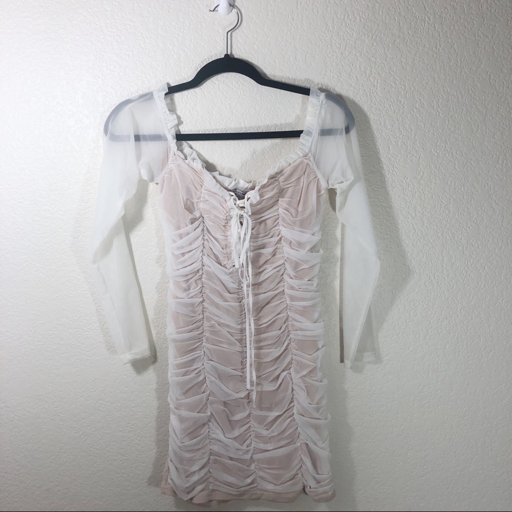 Fashion nova white off the shoulder dress